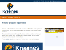 Tablet Screenshot of kraainesbloem.co.za